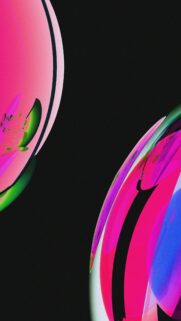 Abstract Neon Gradient Liquid Shapes 4K Phone Wallpaper