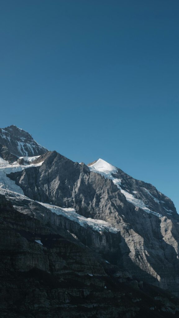 Stunning Eiger North Face Snowy Mountain Peak Mobile Wallpaper