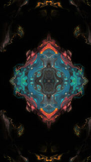 Cosmic Mandala Energy Flow and Sacred Geometry Spiritual Wallpaper