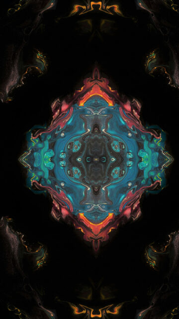 Cosmic Mandala Energy Flow and Sacred Geometry Spiritual Wallpaper