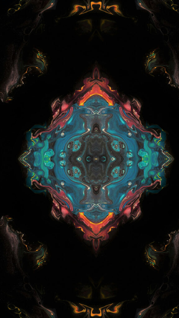 Cosmic Mandala Energy Flow and Sacred Geometry Spiritual Wallpaper