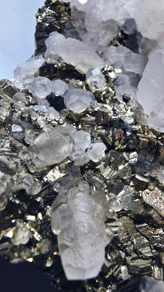 Pyrite and Fluorite Crystal Healing Aura Energy Desktop Wallpaper