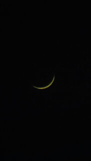 Waxing Crescent Moon Spiritual Manifestation Aesthetic Wallpaper