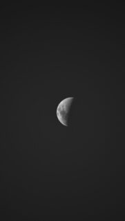 First Quarter Moon Phase Spiritual Growth and Manifestation Wallpaper