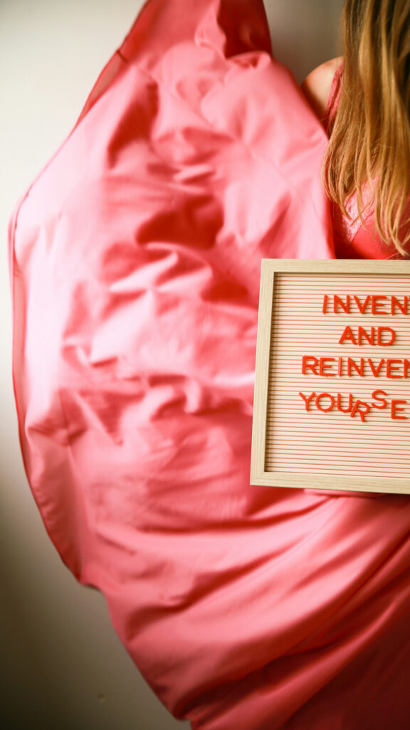 Invent and Reinvent Yourself Manifestation Vision Board Spiritual Aesthetic Wallpaper
