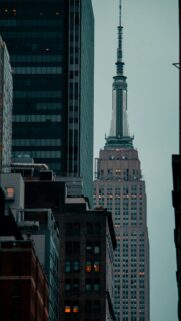 Empire State Building Urban Sunset Cityscape Mobile Wallpaper