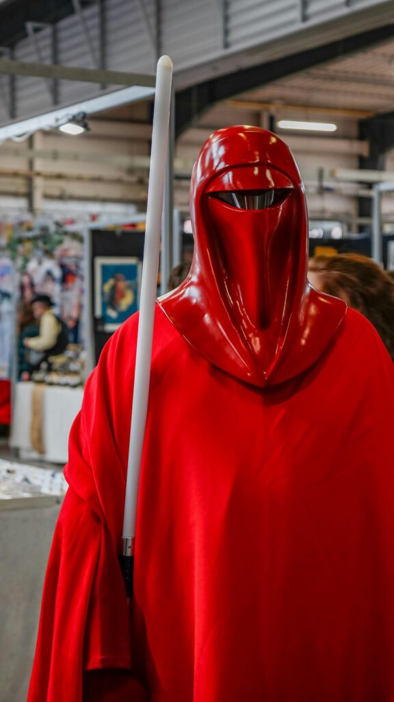Red Imperial Royal Guard Star Wars Cosplay Mobile Wallpaper