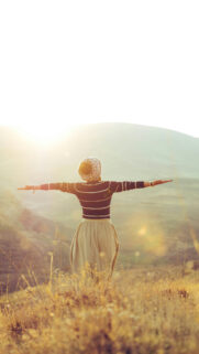 Embracing Abundance and Freedom Manifestation Vision Board Wallpaper