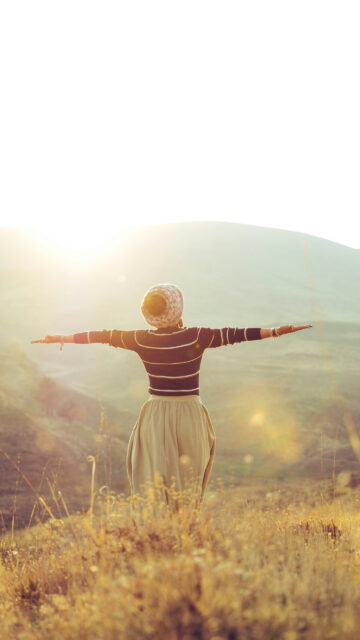 Embracing Abundance and Freedom Manifestation Vision Board Wallpaper