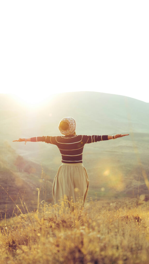Embracing Abundance and Freedom Manifestation Vision Board Wallpaper