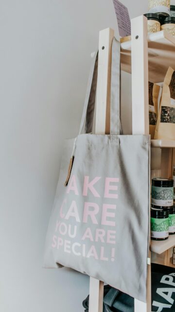 Minimalist Take Care You Are Special Tote Bag Phone Wallpaper