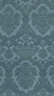 Elegant Blue Victorian Damask Floral Pattern Phone Wallpaper