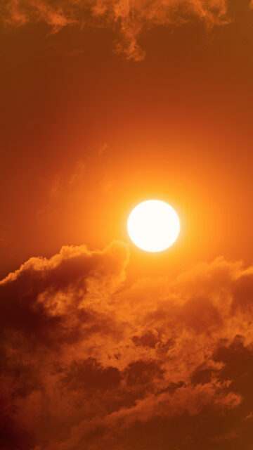 Fiery Leo Sun Energy Astrology Aesthetic Phone Wallpaper