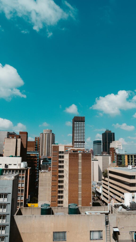 Stunning Johannesburg Urban Cityscape High-Rise Skyline Wallpaper