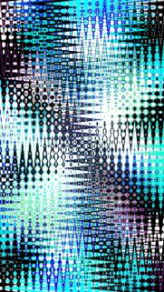 Abstract Blue and Black Digital Glitch Pattern Mobile Wallpaper