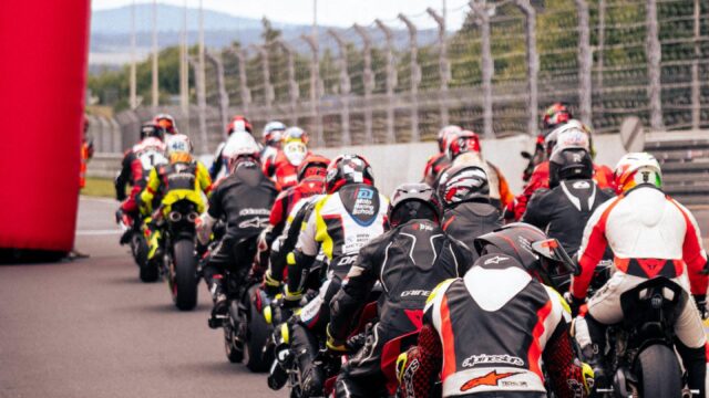 Ducati Motorcycle Racing Starting Lineup Mobile Phone Wallpaper