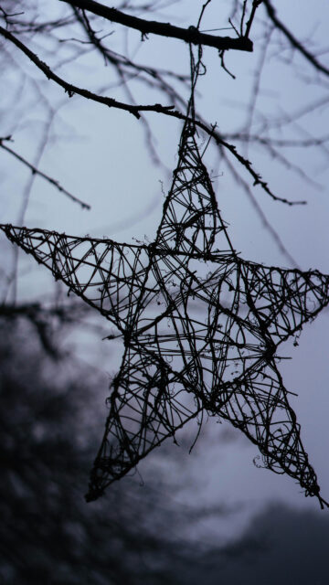 Rustic Celestial Star Energy Symbol for Manifestation and Spiritual Guidance Wallpaper