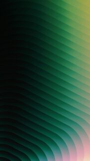 Minimalist Green Wavy Gradient Abstract Art Mobile Wallpaper