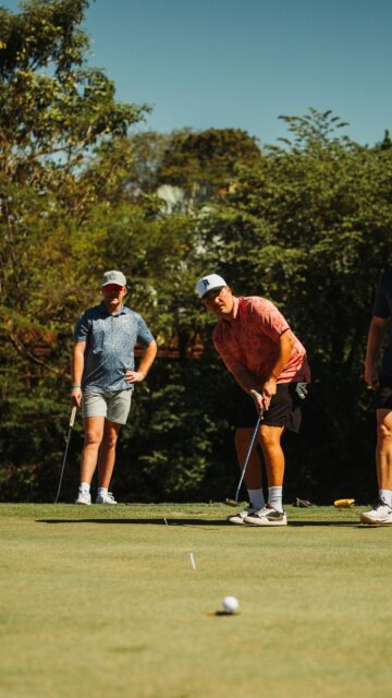 Group of Friends Golfing on a Sunny Day Mobile Wallpaper