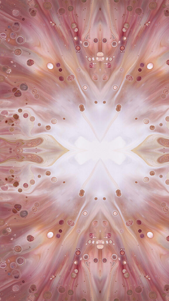 Rose Quartz Mandala Meditation Spiritual Energy Phone Wallpaper