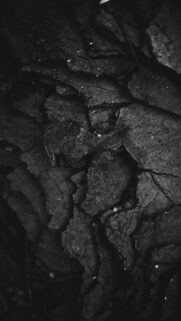 Macro Photography of Cracked Dark Earth Texture Phone Wallpaper
