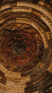Intricate Stone Mandala Sacred Geometry Spiritual Energy Wallpaper