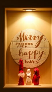 Cozy Christmas Gnome Festive Decor Aesthetic Phone Wallpaper