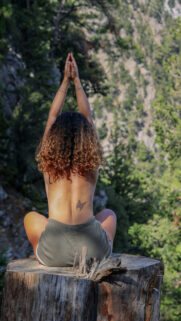 Spiritual Meditation and Root Chakra Grounding Aesthetic Wallpaper