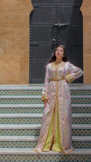 Stunning Moroccan Caftan Fashion Woman Portrait 4K Mobile Wallpaper