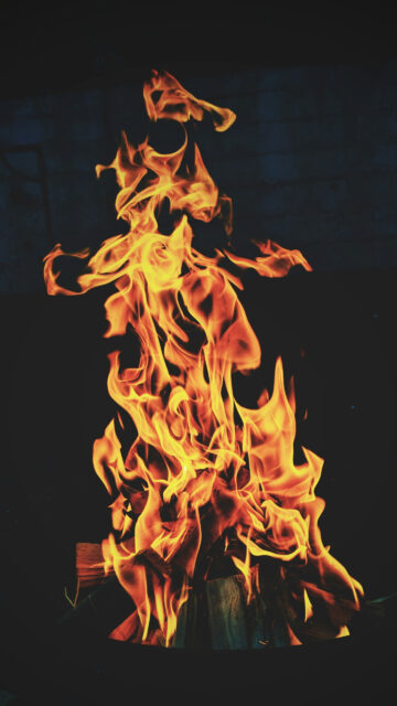 Fiery Aries Zodiac Energy and Bold Passion Phone Wallpaper