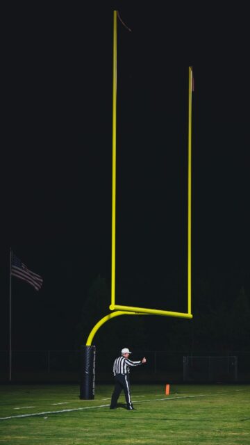Friday Night Football Referee Goal Post Phone Wallpaper