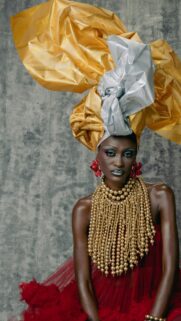 Stunning African Queen Fashion Editorial Portrait Mobile Wallpaper