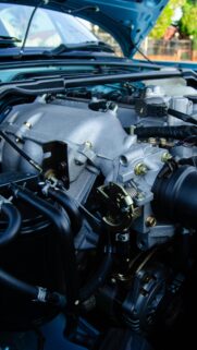Detailed Mazda Miata Engine Bay Close-up Mobile Wallpaper