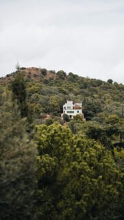 Stunning Mediterranean Villa Hillside Scenic Phone Wallpaper