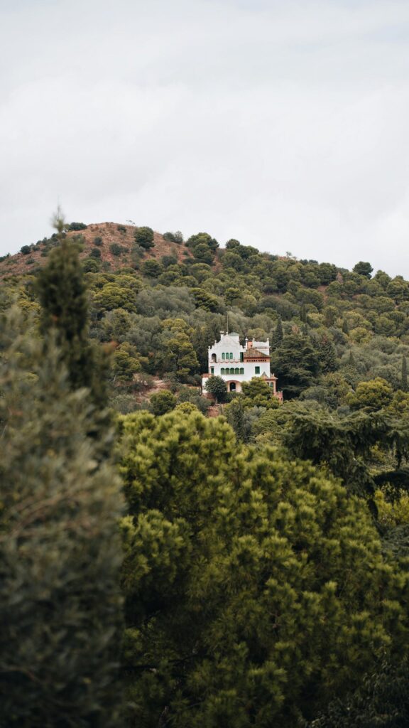 Stunning Mediterranean Villa Hillside Scenic Phone Wallpaper