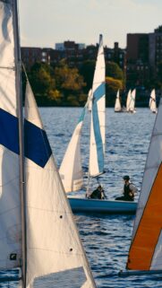 Serene Sailing Adventure on the Charles River Mobile Wallpaper