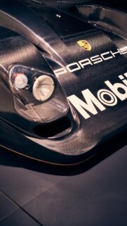 Stunning Porsche Carbon Fiber Racing Car Close-Up Mobile Wallpaper