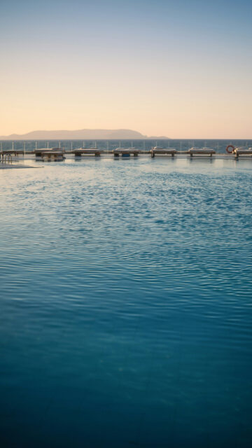 Luxury Infinity Pool Manifestation Vision Board Inspiration Wallpaper
