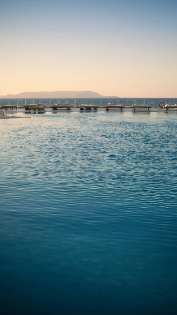 Luxury Infinity Pool Manifestation Vision Board Inspiration Wallpaper