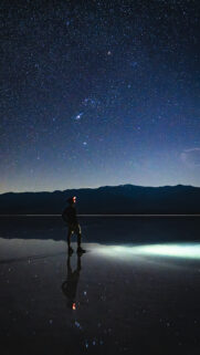 Orion Constellation Night Sky Spiritual Reflection Mobile Wallpaper