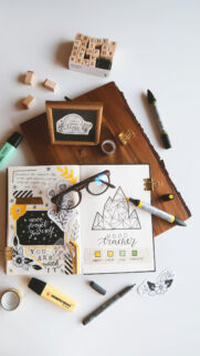 Manifestation Vision Board and Mood Tracker Aesthetic Spiritual Wallpaper