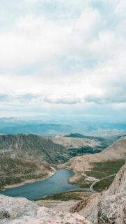 Breathtaking Rocky Mountain Alpine Lake Landscape Phone Wallpaper