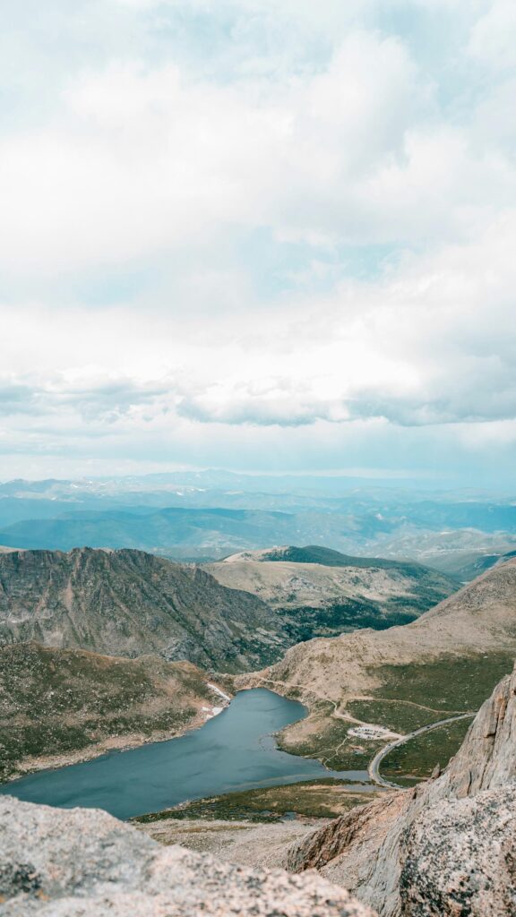 Breathtaking Rocky Mountain Alpine Lake Landscape Phone Wallpaper
