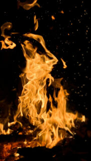Fiery Aries Zodiac Energy and Elemental Flame Aesthetic Wallpaper