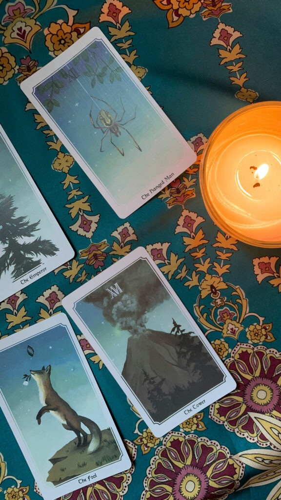 Mystical Tarot Card Reading Aesthetic Spiritual Wallpaper
