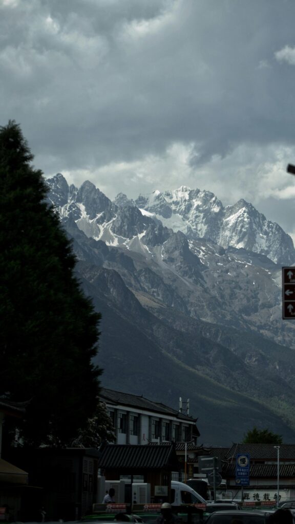 Snow Capped Jade Dragon Snow Mountain Landscape Mobile Wallpaper