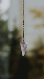 Amethyst Pendulum Crystal Healing Energy and Spiritual Guidance Wallpaper