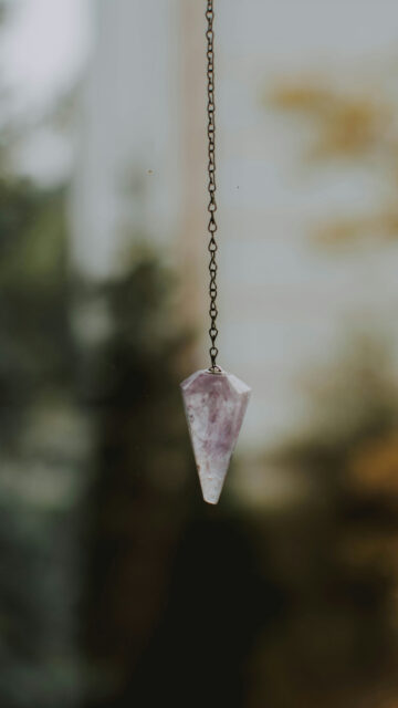 Amethyst Pendulum Crystal Healing Energy and Spiritual Guidance Wallpaper