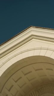 Minimalist Architectural Arch and Geometric Ceiling Mobile Wallpaper