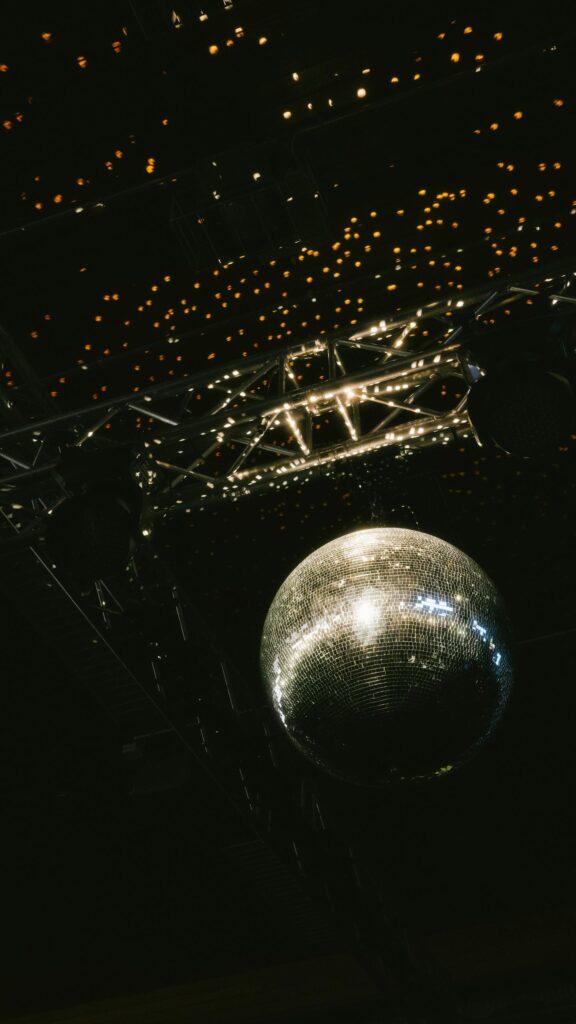 Disco Ball Glittering Lights Night Party Aesthetic Phone Wallpaper